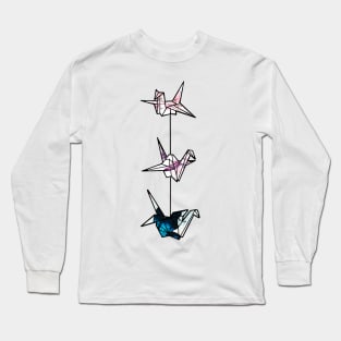 Grulla origami Long Sleeve T-Shirt